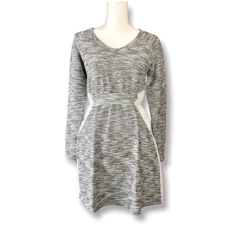 Anthropologie Saturday Sunday Women's Gael Marled Knit Dress Gray Size Small 